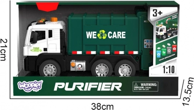Interaktivni kamion za smeće Purifier 1:10 - Edukativna igračka za razvrstavanje otpada