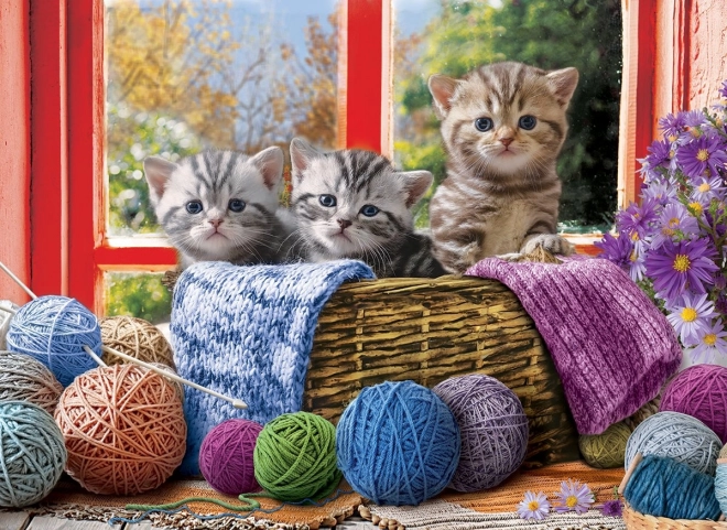 Puzzle Pletenje Mačići XL 500 dijelova