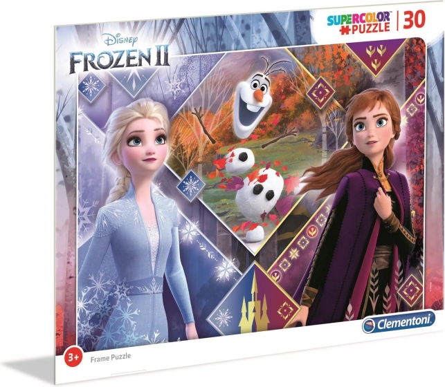 Clementoni puzzle Snježna kraljica 2: sestre s Olafom 30 dijelova