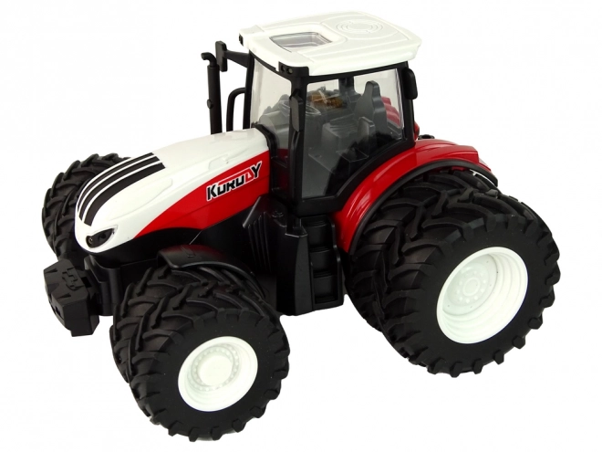 Daljinski upravljani traktor s prikolicom 1:24 crvenozeleni