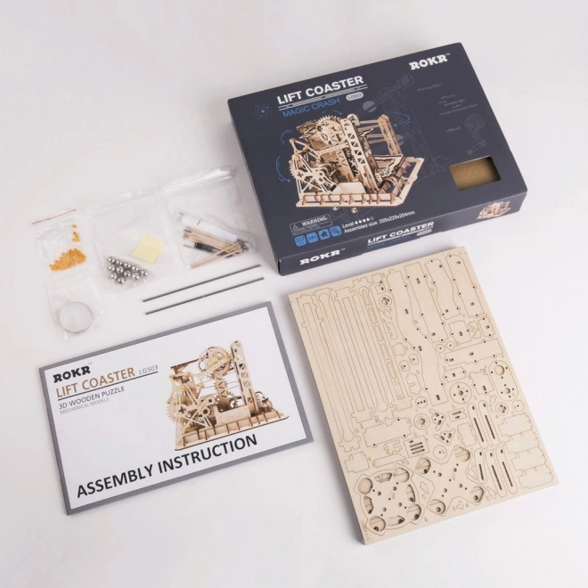 Kuglična staza Marble Explorer - 3D drvena građevina