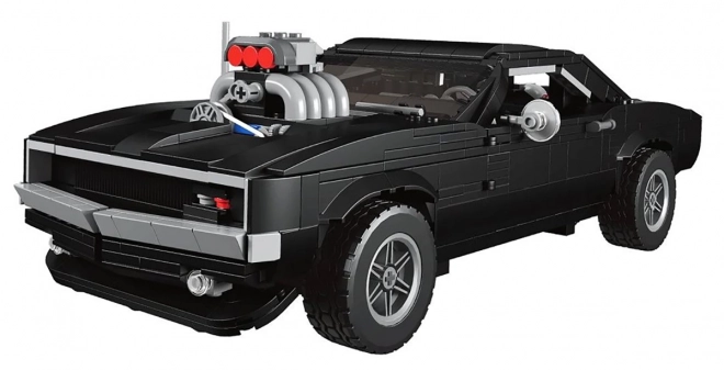 Sklopiva crnog sportskog automobila