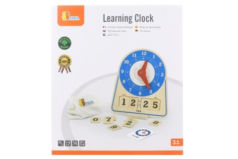 Viga drveni sat za učenje vremena Montessori