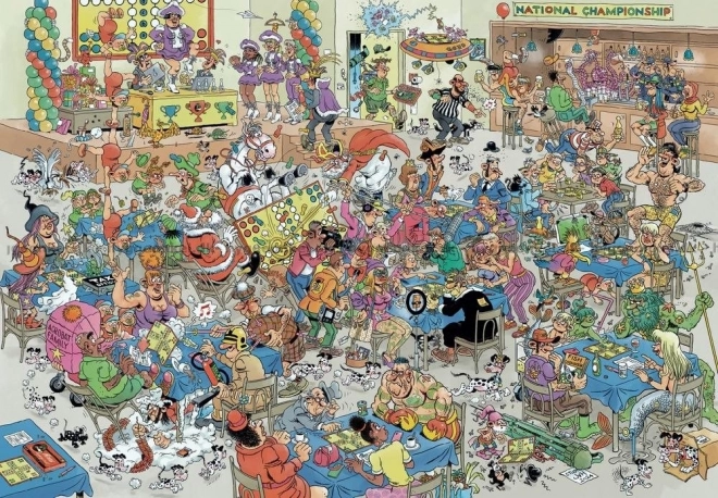 Puzzle JUMBO Čovječe, ne ljuti se bitka 2000 dijelova