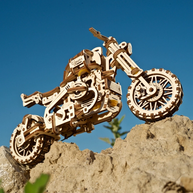 Ugears 3D slagalica Motocikl s prikolicom 380 dijelova