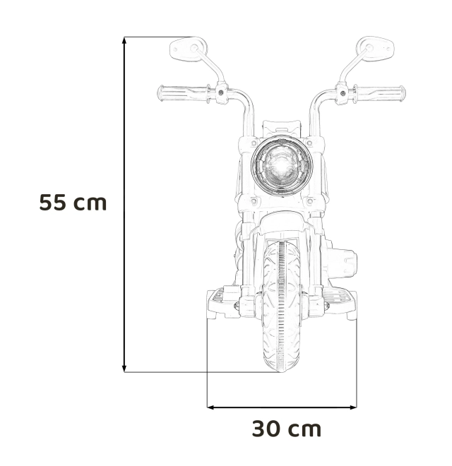 Motocikl Chopper FASTER