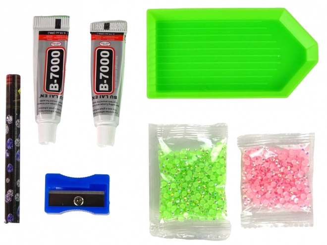DIY Dijamantni sob DIY Kristali 3D Set privjesaka za ključeve