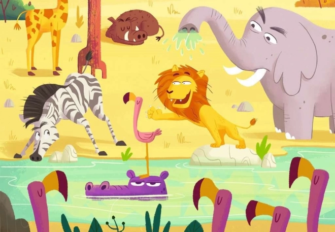 Puzzle & Igra: Safari - RAVENSBURGER 2x24 komada