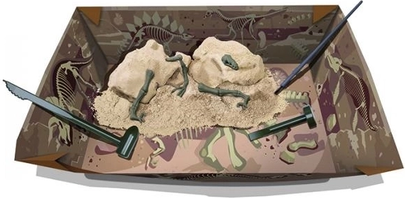 Kostur dinosaura velociraptora – iskopna set 4M