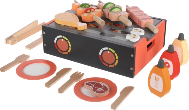 Drveni BBQ set za roštilj