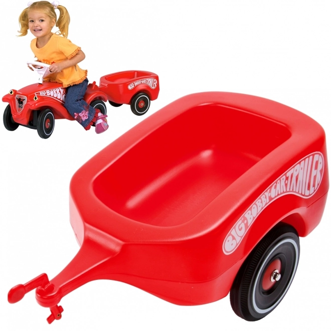 Prikolica za odguralicu BIG Bobby Auto crvena