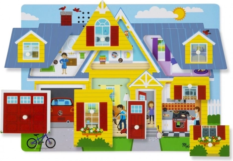 Zvučne drvene puzzle kuća MELISSA & DOUG