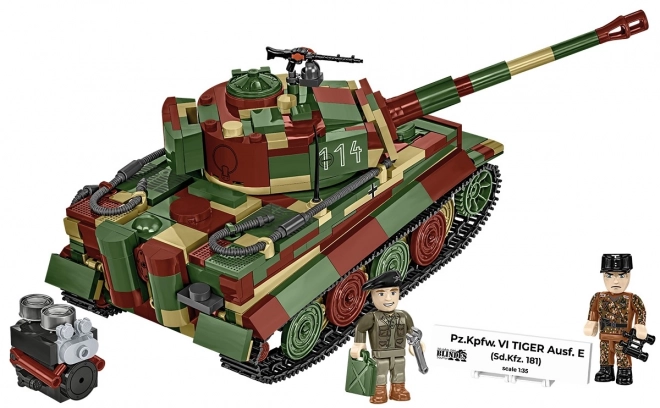 Model tenka Tiger I od 870 dijelova