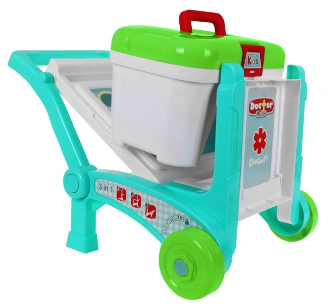 Prijenosni medicinski kabinet za djecu 3+ Kofer + stol + 2 vrste kolica + pribor