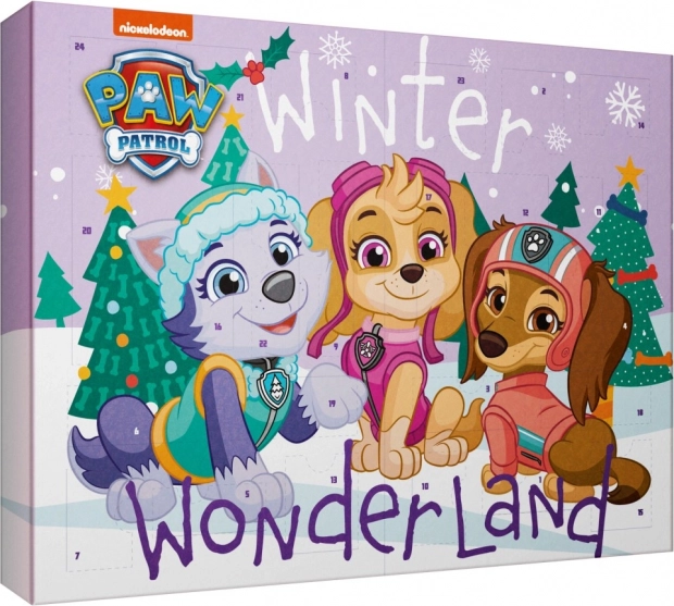 Adventski kalendar Paw Patrol Winter Wonderland – kozmetika za djevojčice