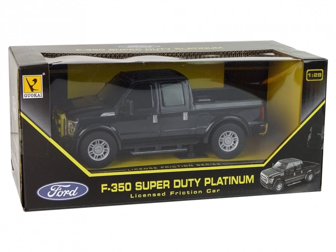 Crni Pickup Ford F-350 s Frikcijskim Pogonom 1:28
