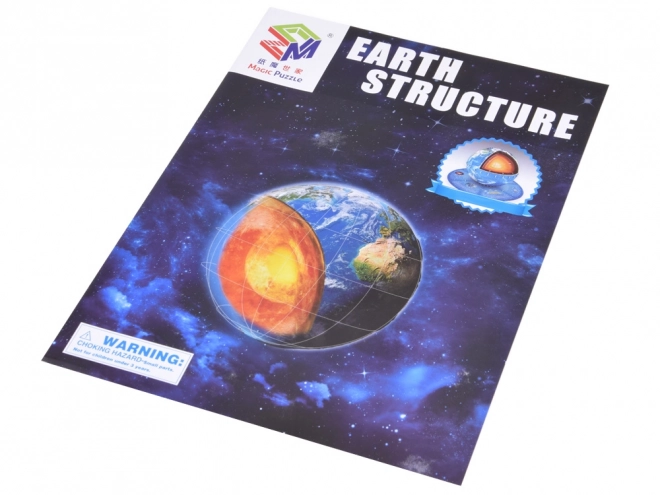 3D puzzle Planeta Zemlja - Struktura 50 dijelova
