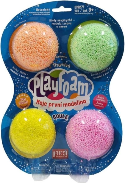 PlayFoam Boule 4-pack svjetlucave modelirajuće pjenaste kuglice