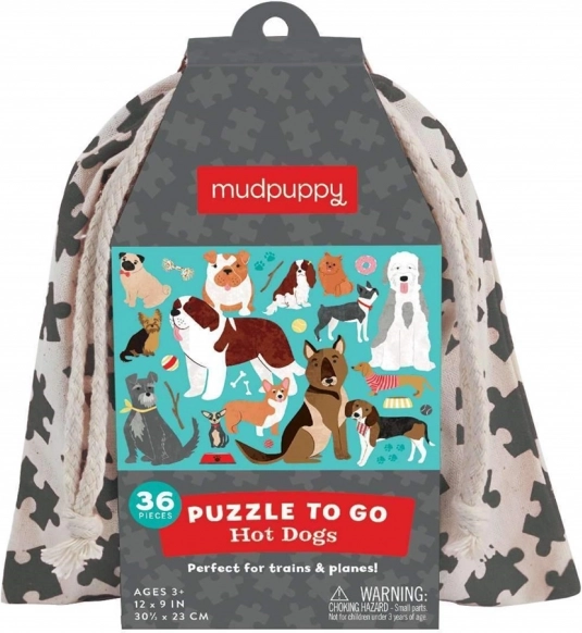Puzzle Psi u Platnenoj Vrećici 36 Dijelova