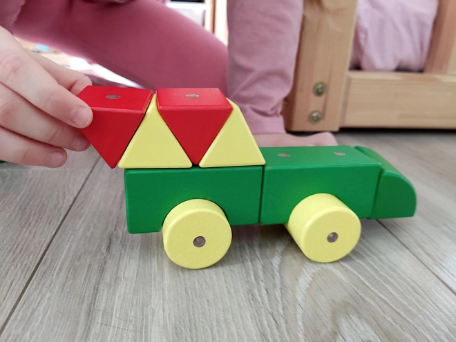 Drvene magnetičke kocke WABI 40 komada