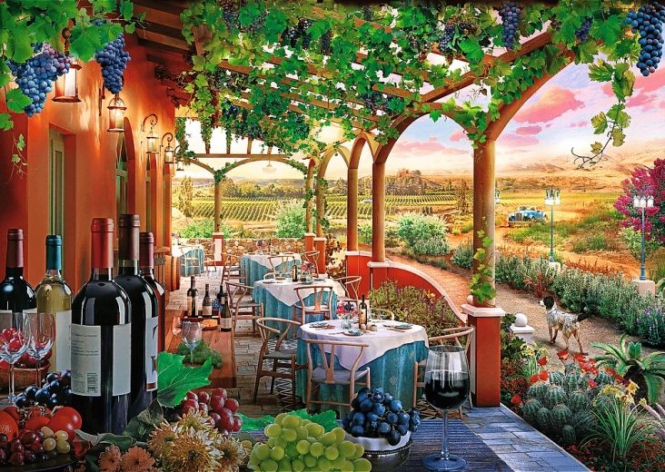 Slikovit motiv talijanskog vinograda