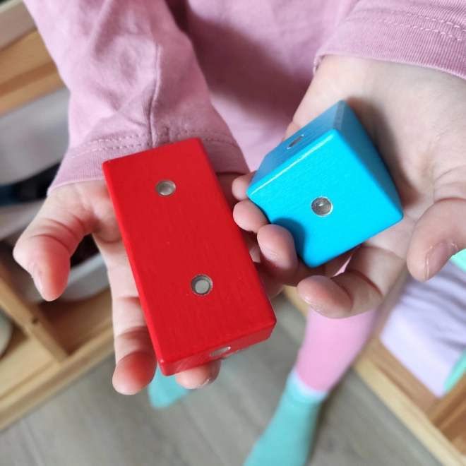Drvene magnetičke kocke WABI 40 komada