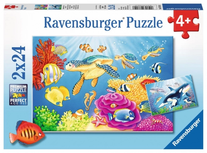 Puzzle podmorska ljepota 2x24 komada