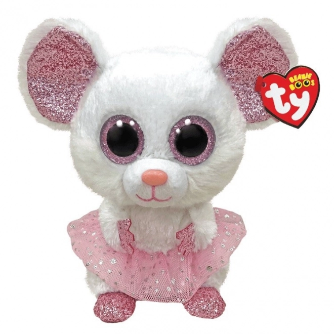 Maskota Ty, bijela balerina - Nina 24 cm