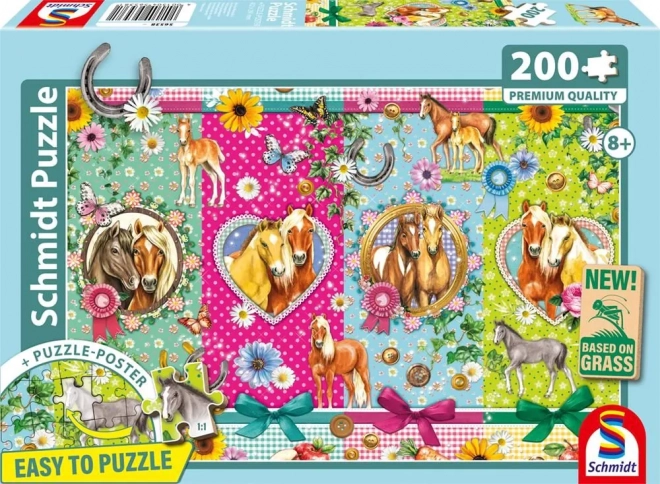 Puzzle Konjska radost 200 dijelova