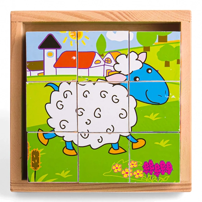 Puzzle slikovne kocke Životinje
