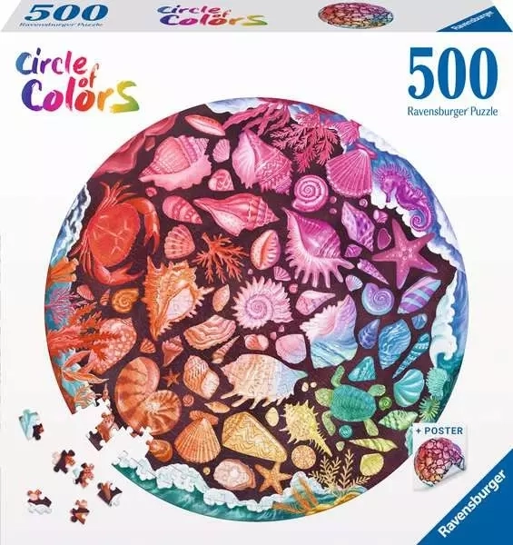 Puzzle paleta boja školjki 500 dijelova
