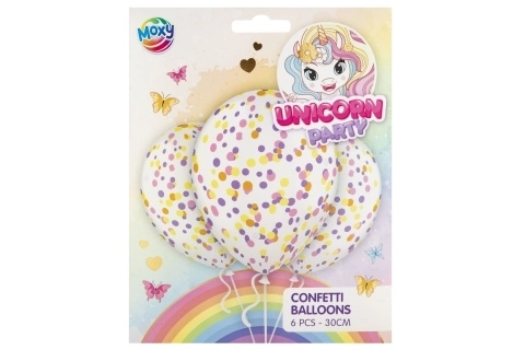Baloni konfeti 30 cm 6 kom
