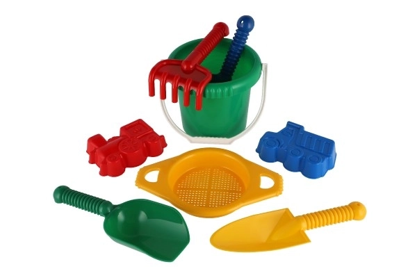 Kanta sa sítom lopatica trgovčeva lopatica grabljice plastika u mrežici 20x28x12cm 12m+