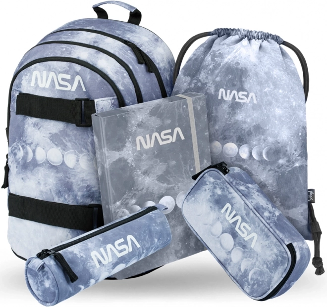 Školski set BAAGL Skate NASA sivi