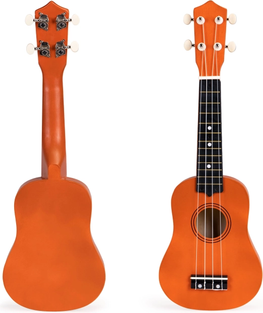 Drveno ukulele za djecu s 4 najlonske žice ECOTOYS