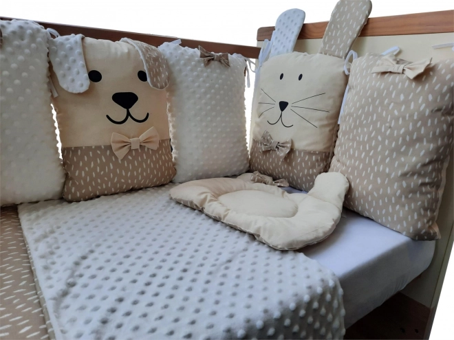 Komplet za krevetić Sleep Guardian 12-dijelni bež
