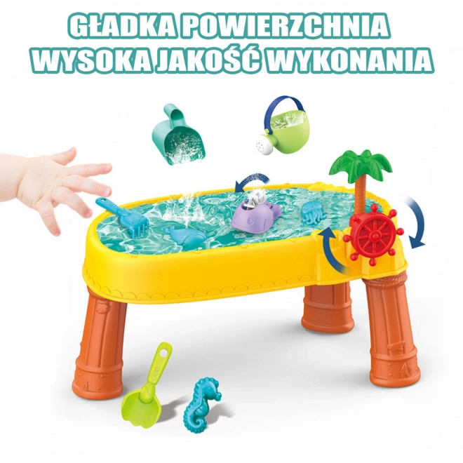 Woopie vodeni stol 2u1 pješčanik i gusarski brod