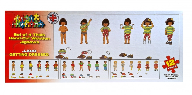 Just Jigsaws Oblačenje - drvene puzzle za djecu