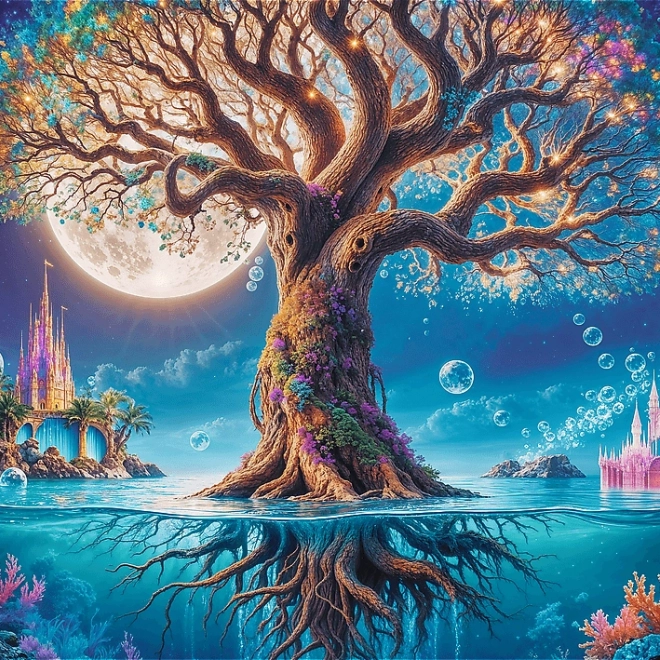 TREFL Puzzle Premium Plus Vrijeme za čaj: Magično stablo 500 dijelova