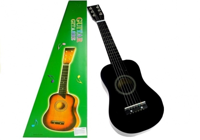 Drvena klasična gitara s trzalicom crna 60 cm