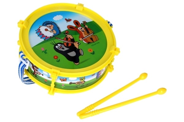 Krtek/Krtin bubanj plastika 20cm + 2 štapića u kutiji