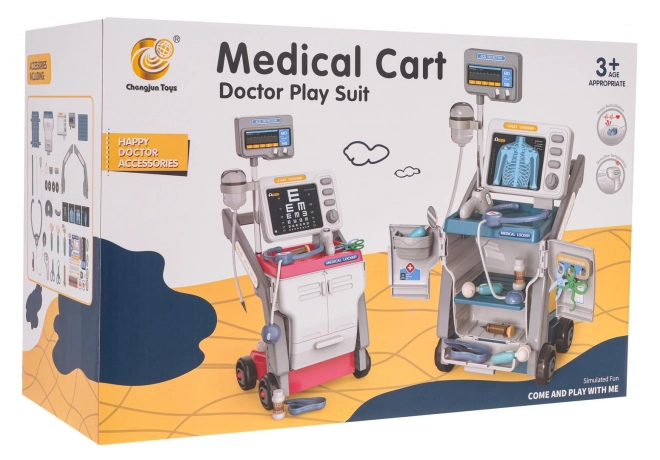Medicinski set s EKG-om + pribor Plava
