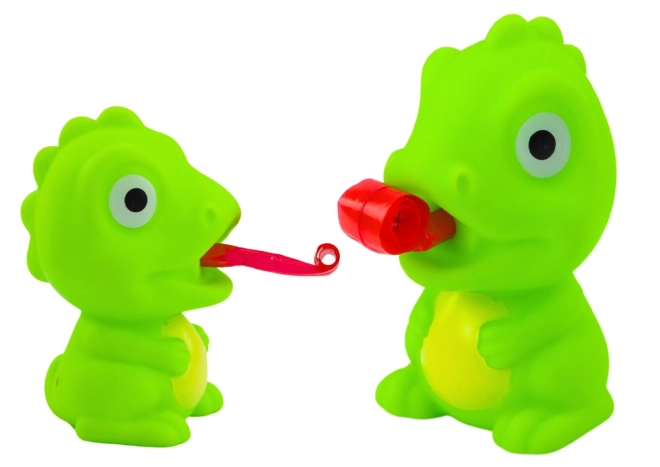 Gumeni dinosaur s pomičnim jezikom zeleni 8 cm