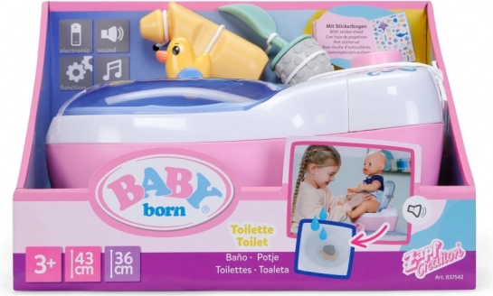BABY born interaktivna dječja toaleta sa zvukovima i vodenim iznenađenjem