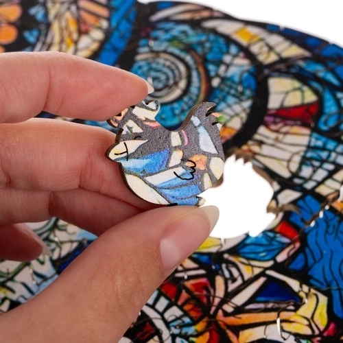 Drvene puzzle sova Kruzzel