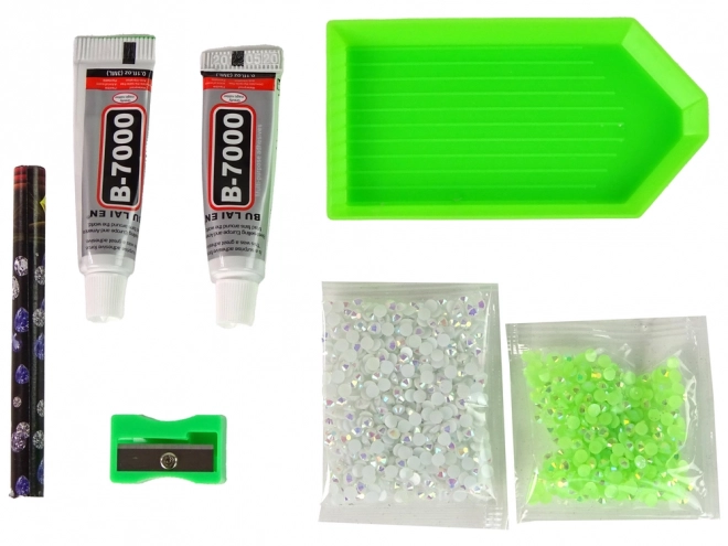 Kreativni set DIY Kristalni sob privjesak 3D bijeli