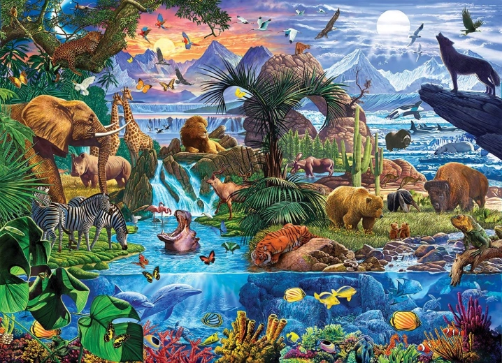 EUROGRAPHICS Puzzle Životinje svijeta 5000 dijelova
