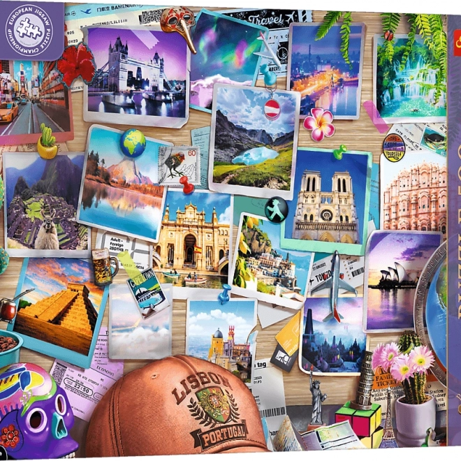 Puzzle TREFL Premium Plus Čajnička Vrijeme: Sjećanja s Putovanja 500 Dijelova