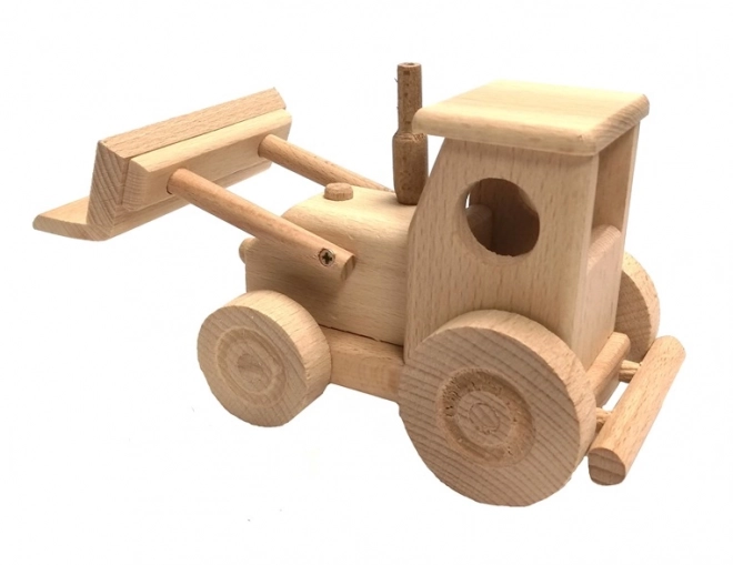 Drveni traktor s nožem