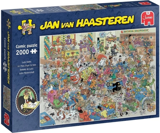 Puzzle JUMBO Čovječe, ne ljuti se bitka 2000 dijelova